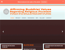 Tablet Screenshot of buddhismreligiousminorities.org
